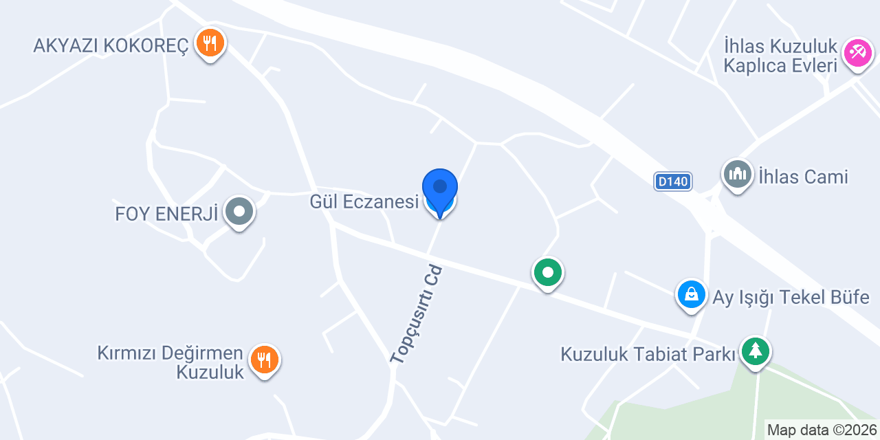 Gül Eczanesi konumu