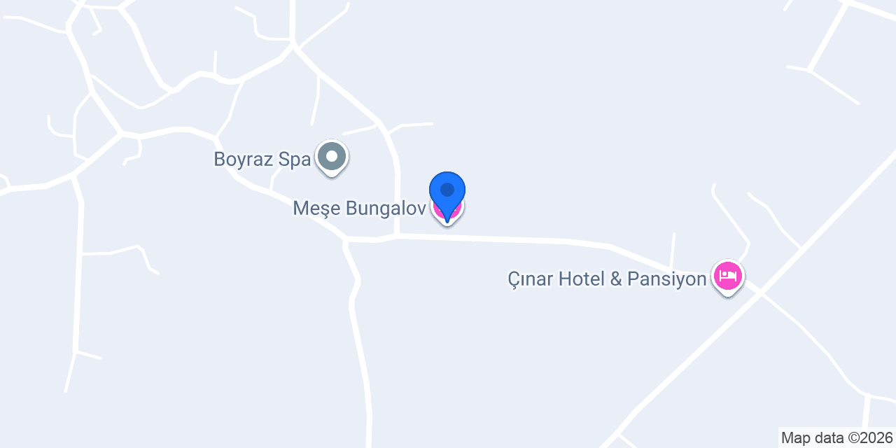 Meşe Bungalov konumu