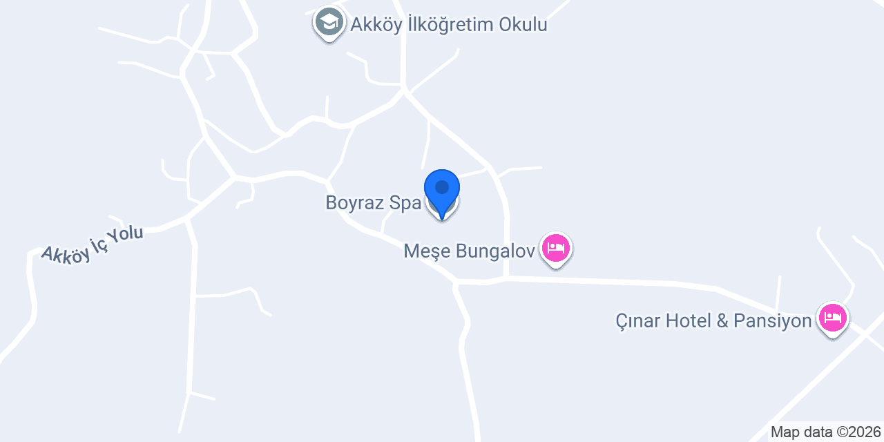 Boyraz Spa konumu