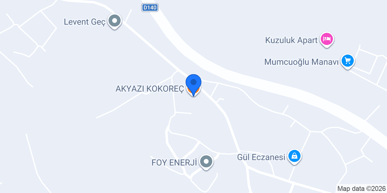 AKYAZI KOKOREÇ konumu
