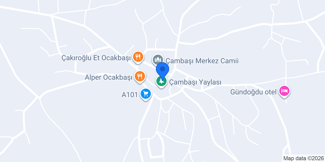 Çambaşı Yetimoğlu Hediyelik konumu
