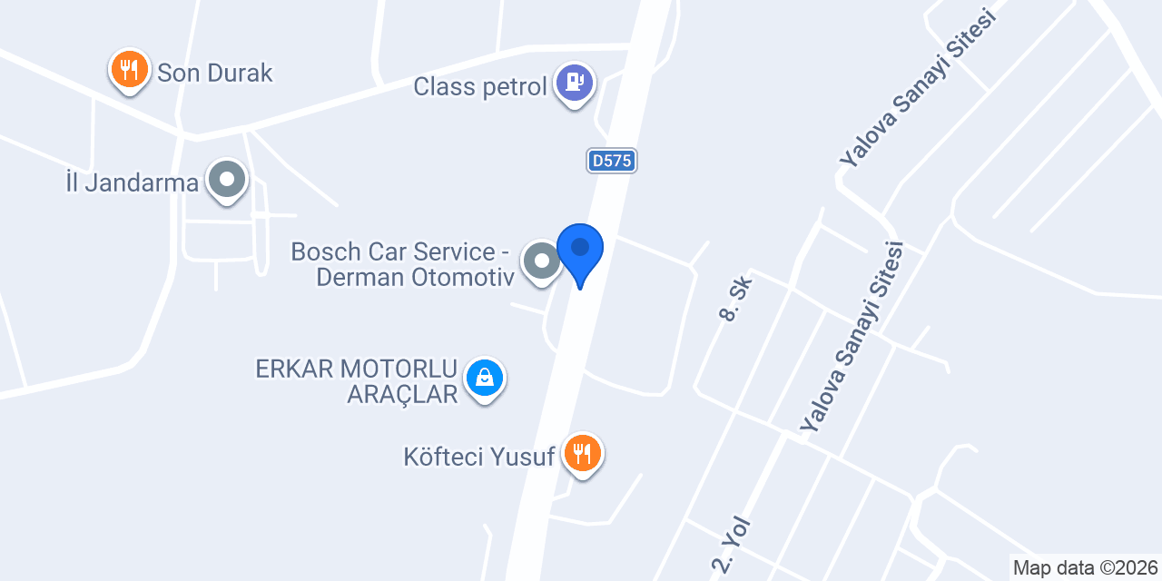 Otocars Yalova konumu