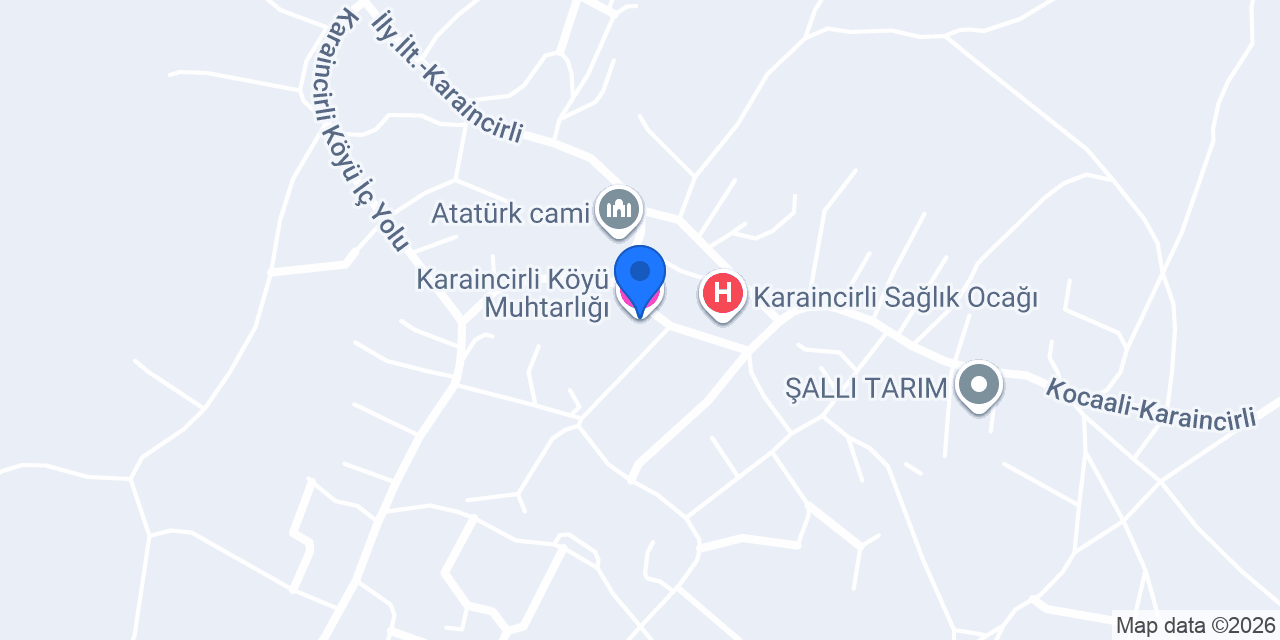Karaincirli Köyü Muhtarlığı konumu