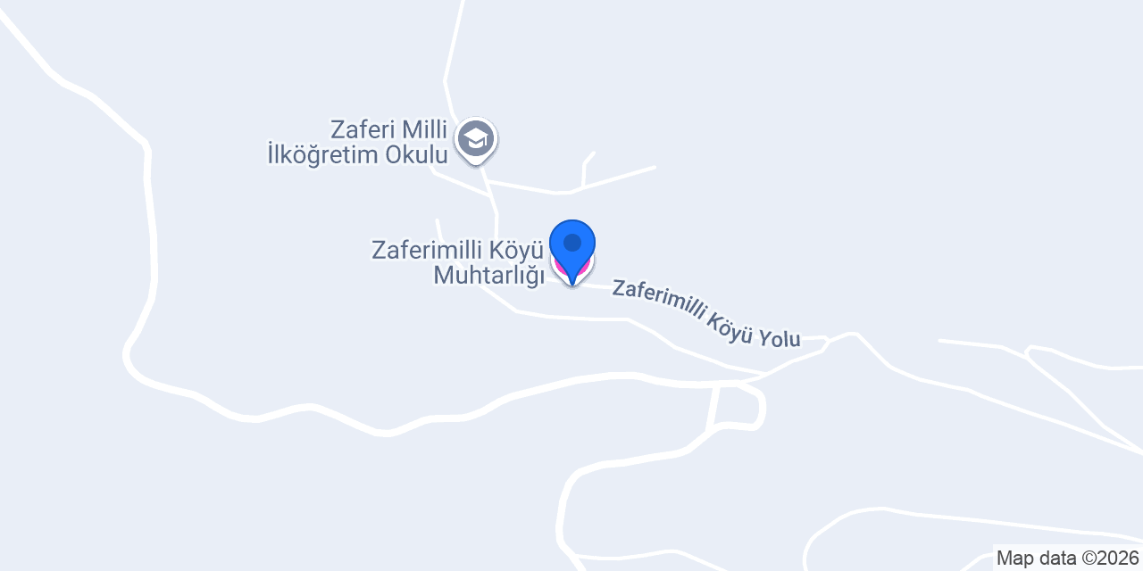 Zaferimilli Köyü Muhtarlığı konumu