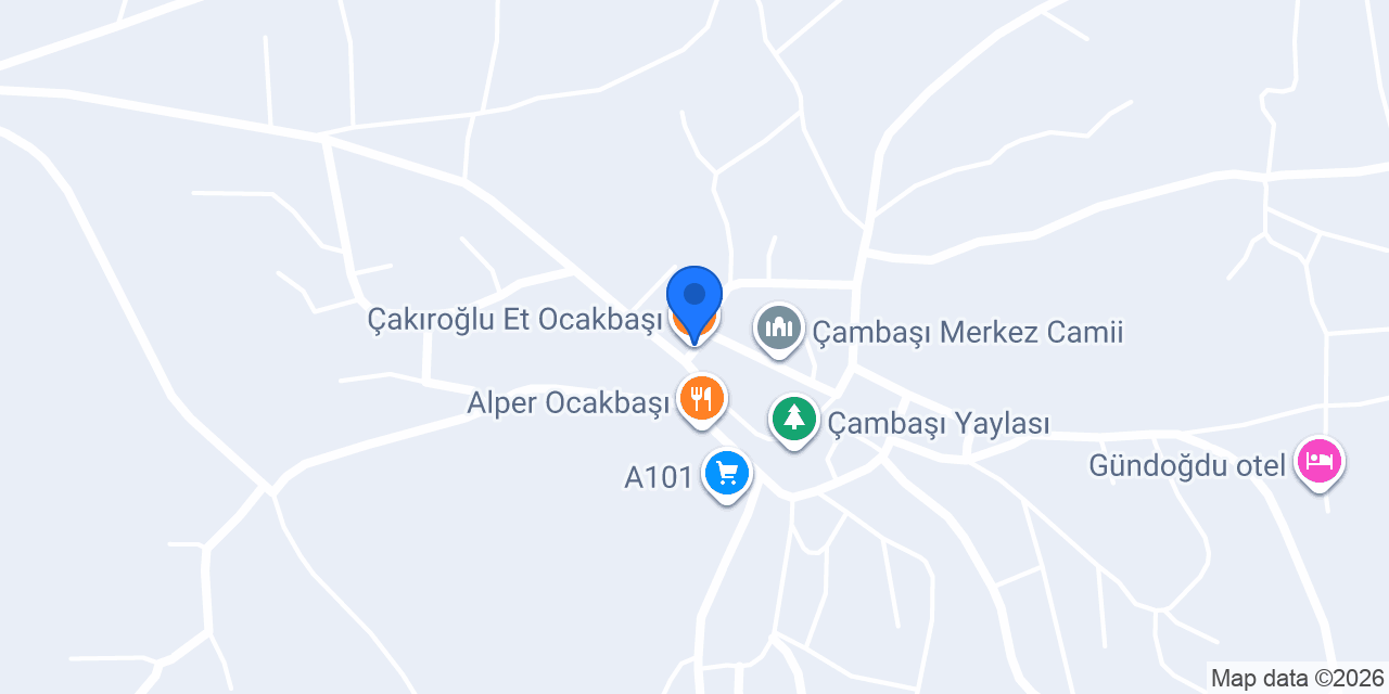 Çakıroğlu Et Ocakbaşı konumu