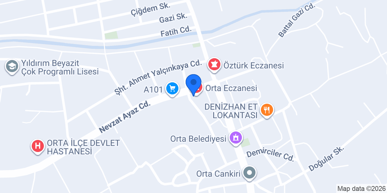 Örnek kardeşler kasap konumu