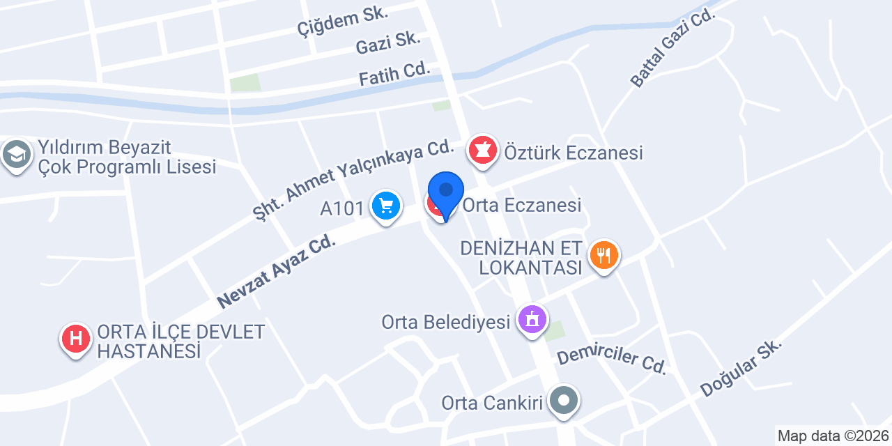 Özkan bazlama konumu