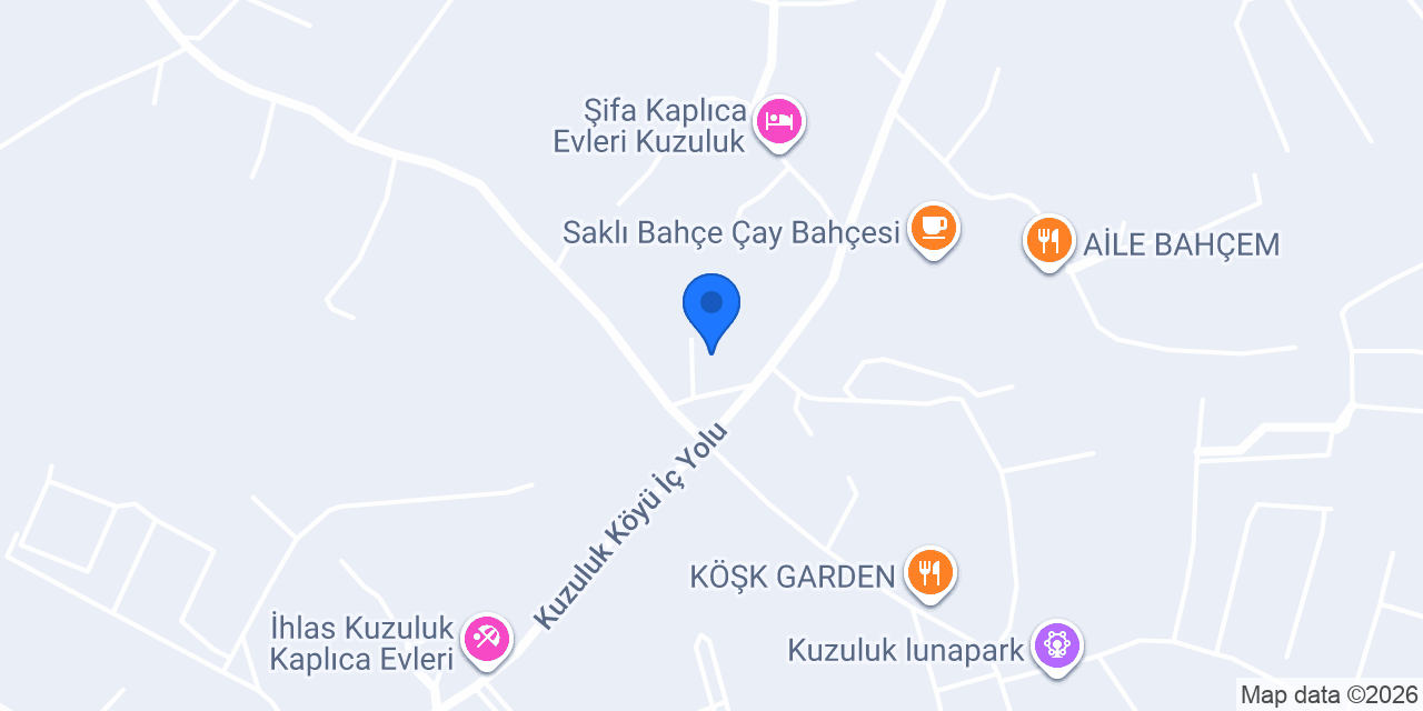 Kuzuluk ASİL OTEL konumu