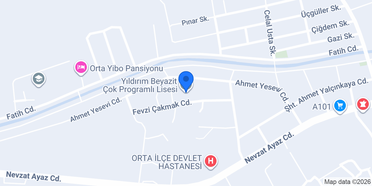 Yıldırım Beyazit Çok Programlı Lisesi konumu