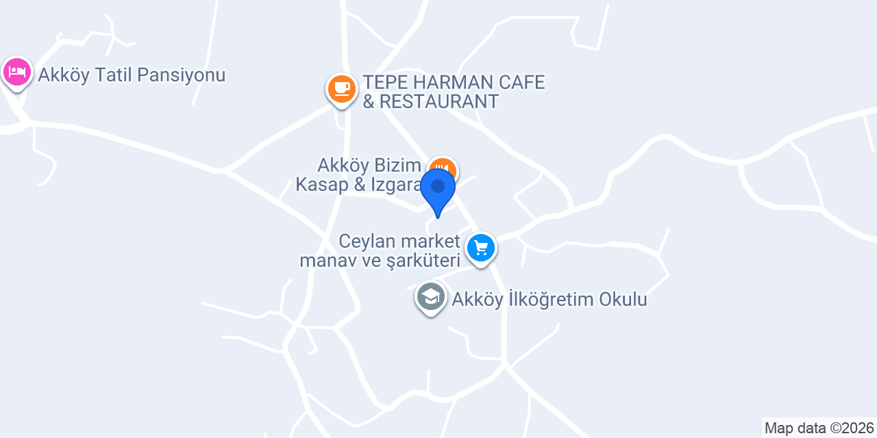 Ergin mini market konumu