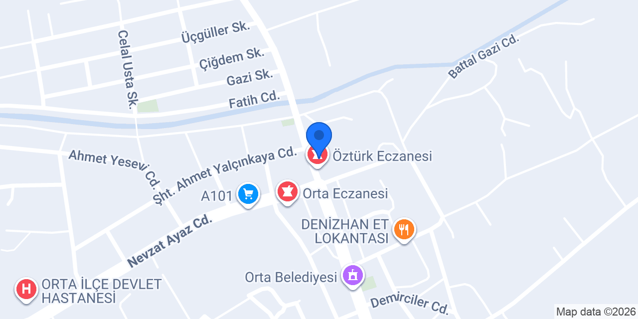 Orta Eymür Otel konumu