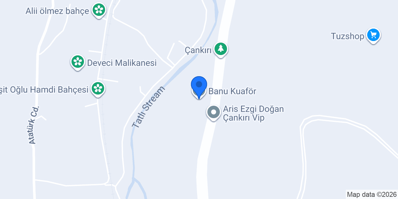 Banu Kuaför konumu