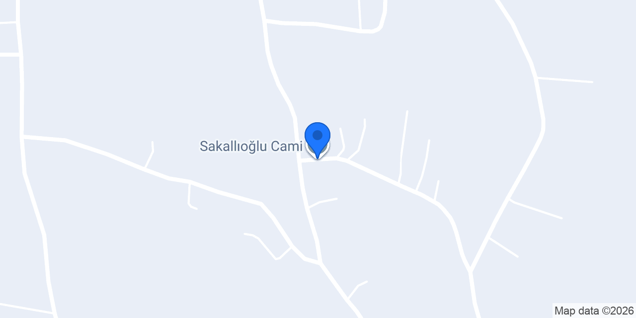 Sakallıoğlu Cami konumu