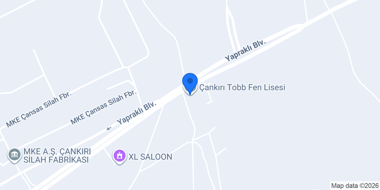 Çankırı Tobb Fen Lisesi konumu
