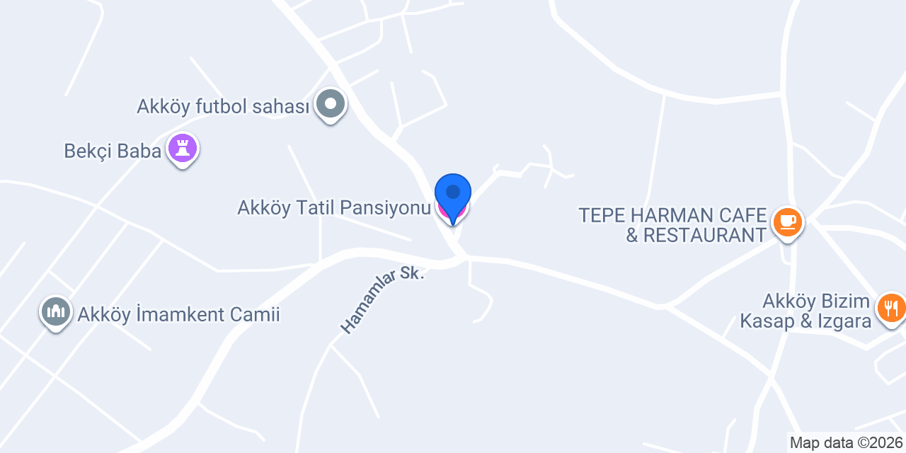 Akköy Tatil Pansiyonu konumu