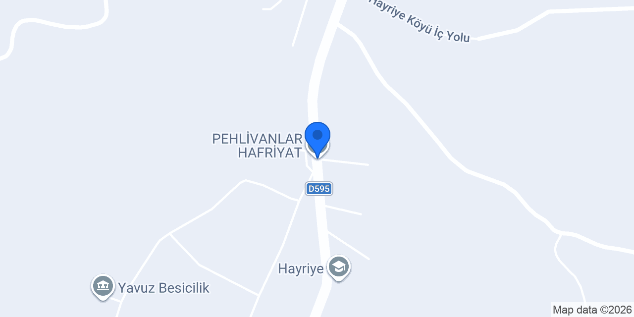 PEHLİVANLAR HAFRİYAT konumu
