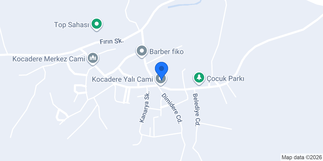 Kocadere İlköğretim Okulu konumu