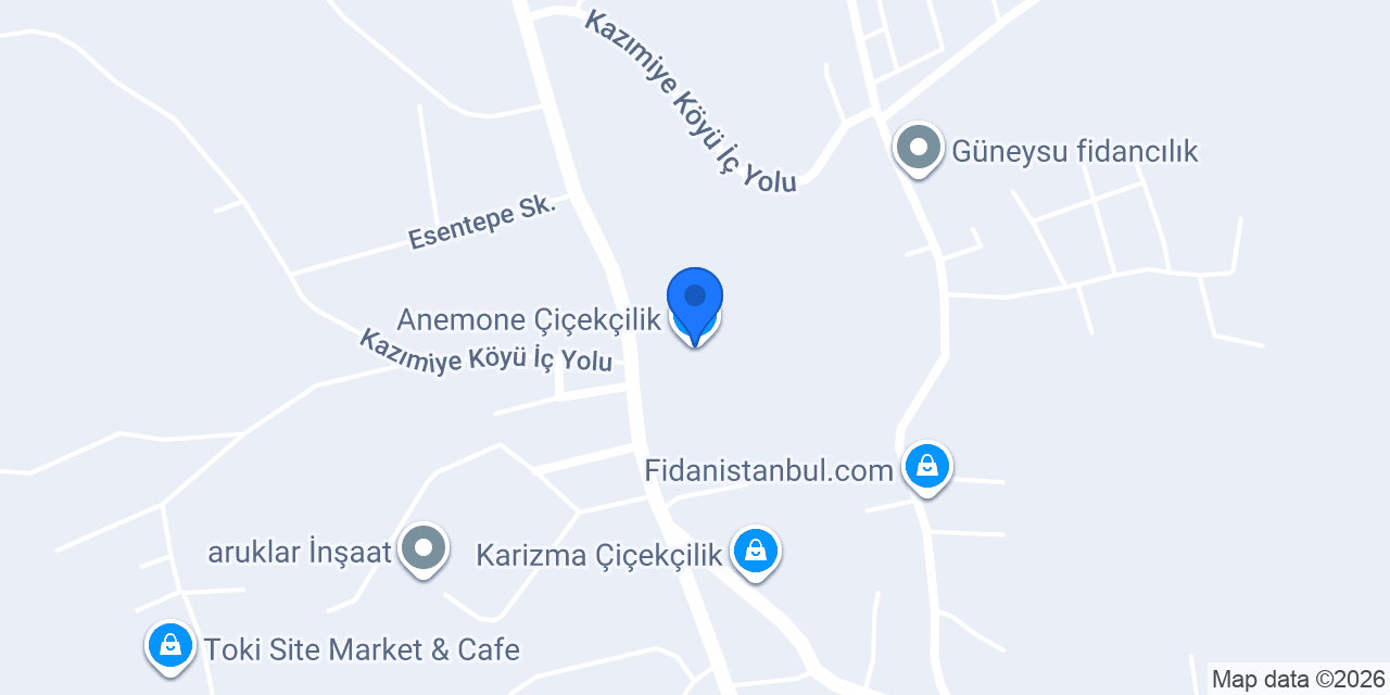 Anemone Çiçekçilik konumu
