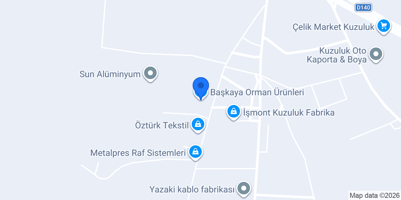 Başkaya Orman Ürünleri konumu