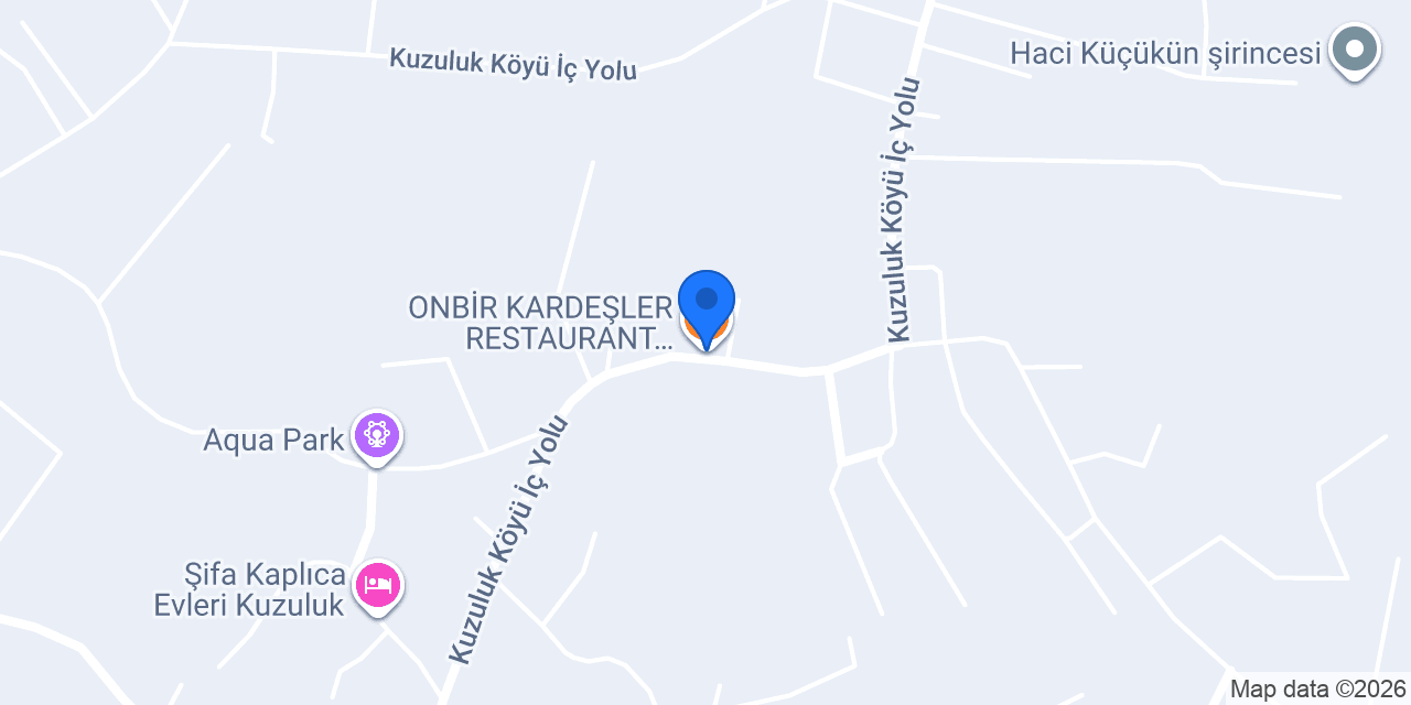 ONBİR KARDEŞLER RESTAURANT KUZULUK ŞUBE konumu