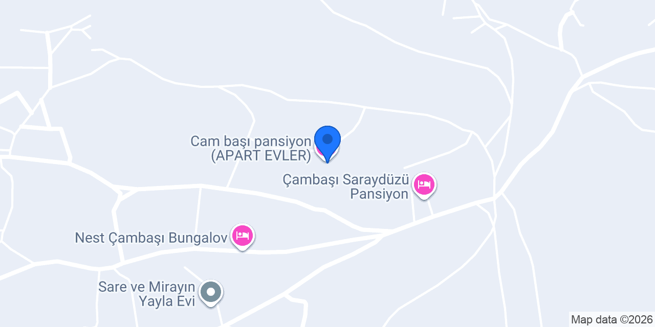 Cam başı pansiyon (APART EVLER) konumu