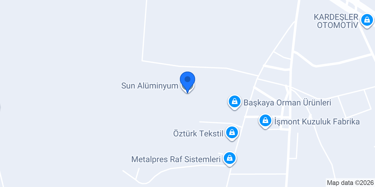 Sun Alüminyum konumu