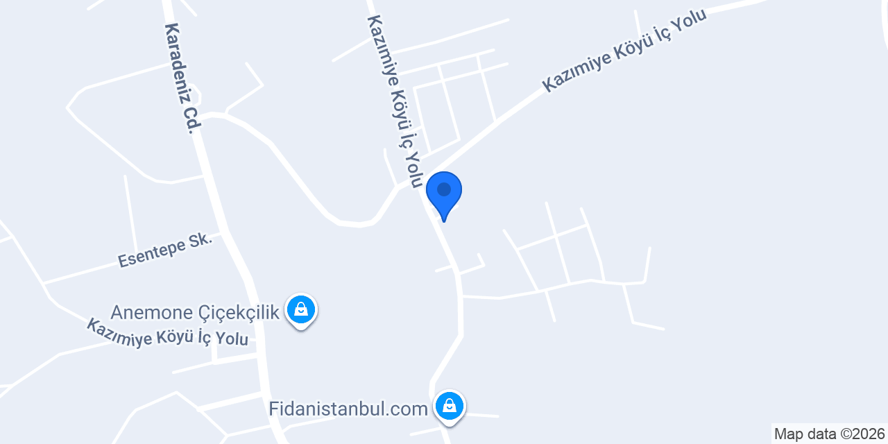 Güneysu fidancılık konumu