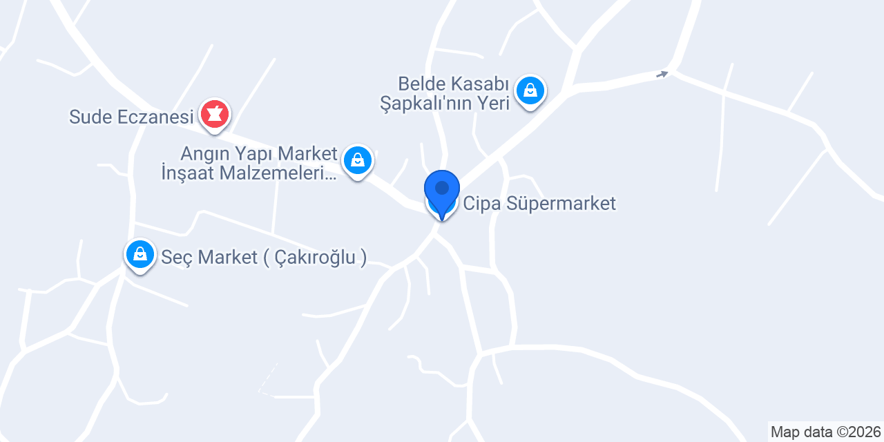 Cipa Süpermarket konumu