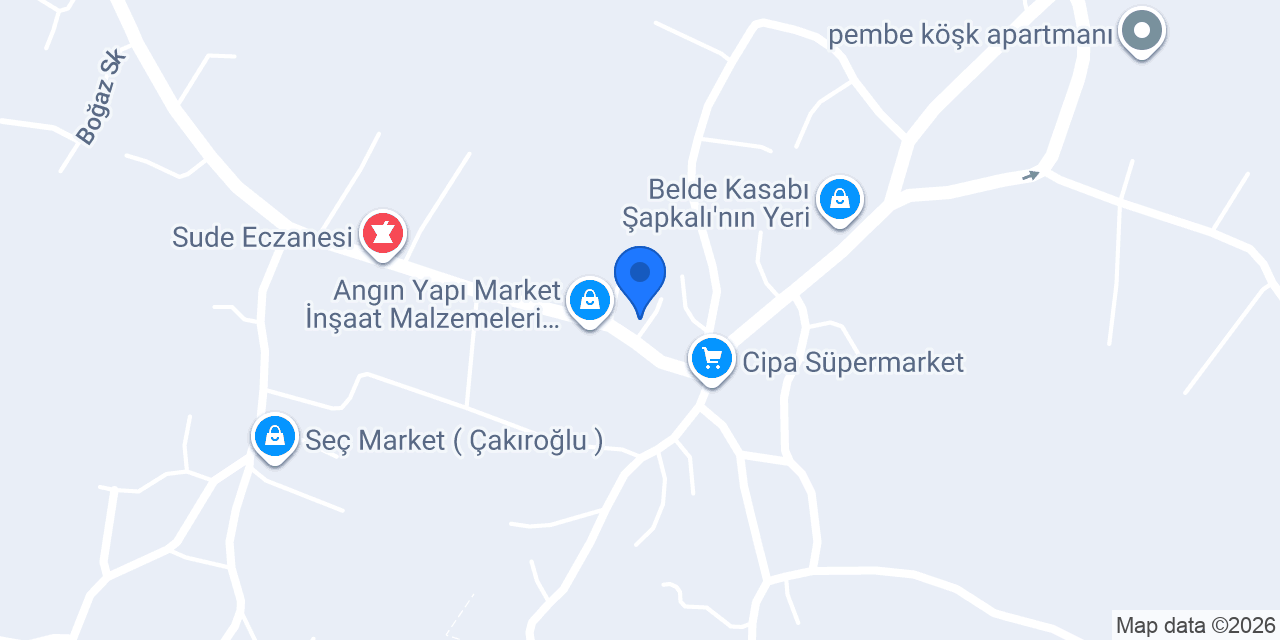 Berberoğlu Süpermarket konumu