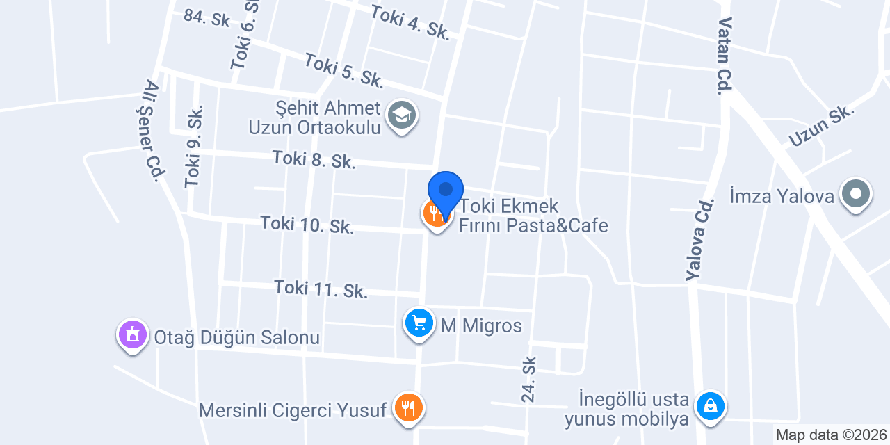Çilek Cafe Pastane konumu