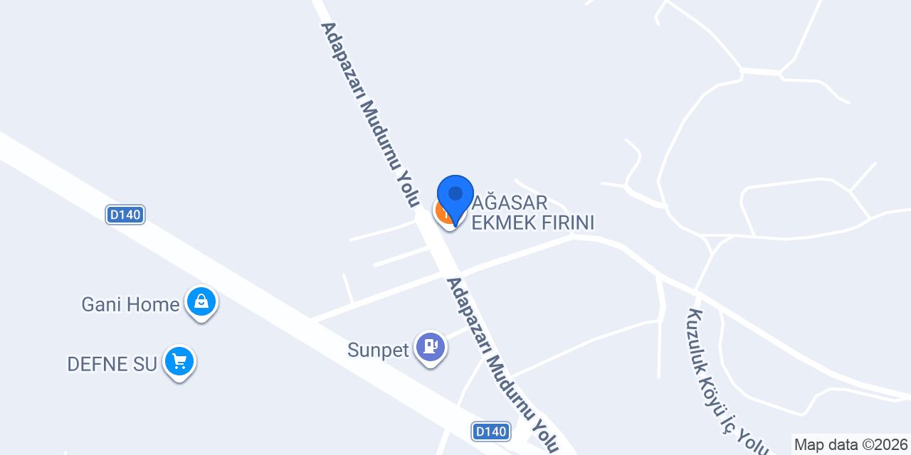 AĞASAR EKMEK FIRINI konumu
