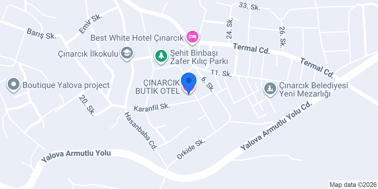 ÇINARCIK BUTİK OTEL konumu
