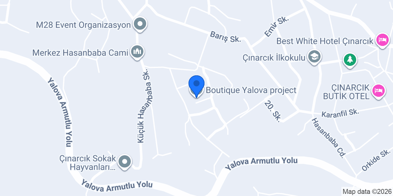 Boutique Yalova project konumu