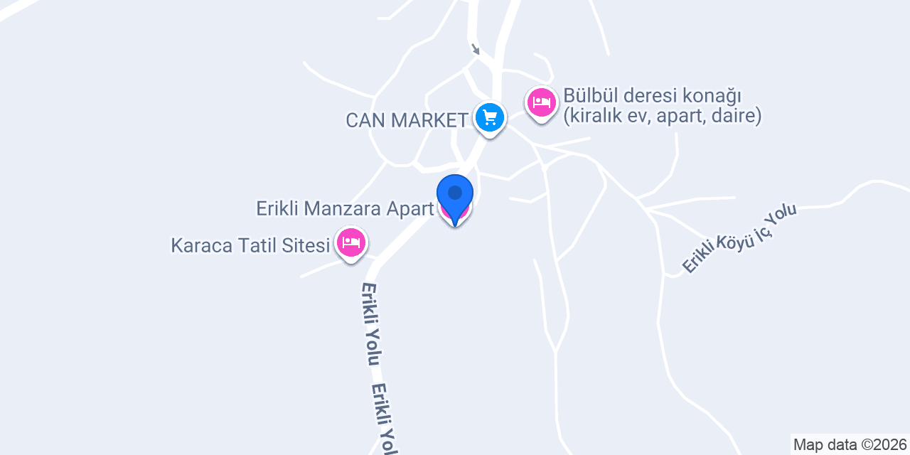 Erikli Manzara Apart konumu