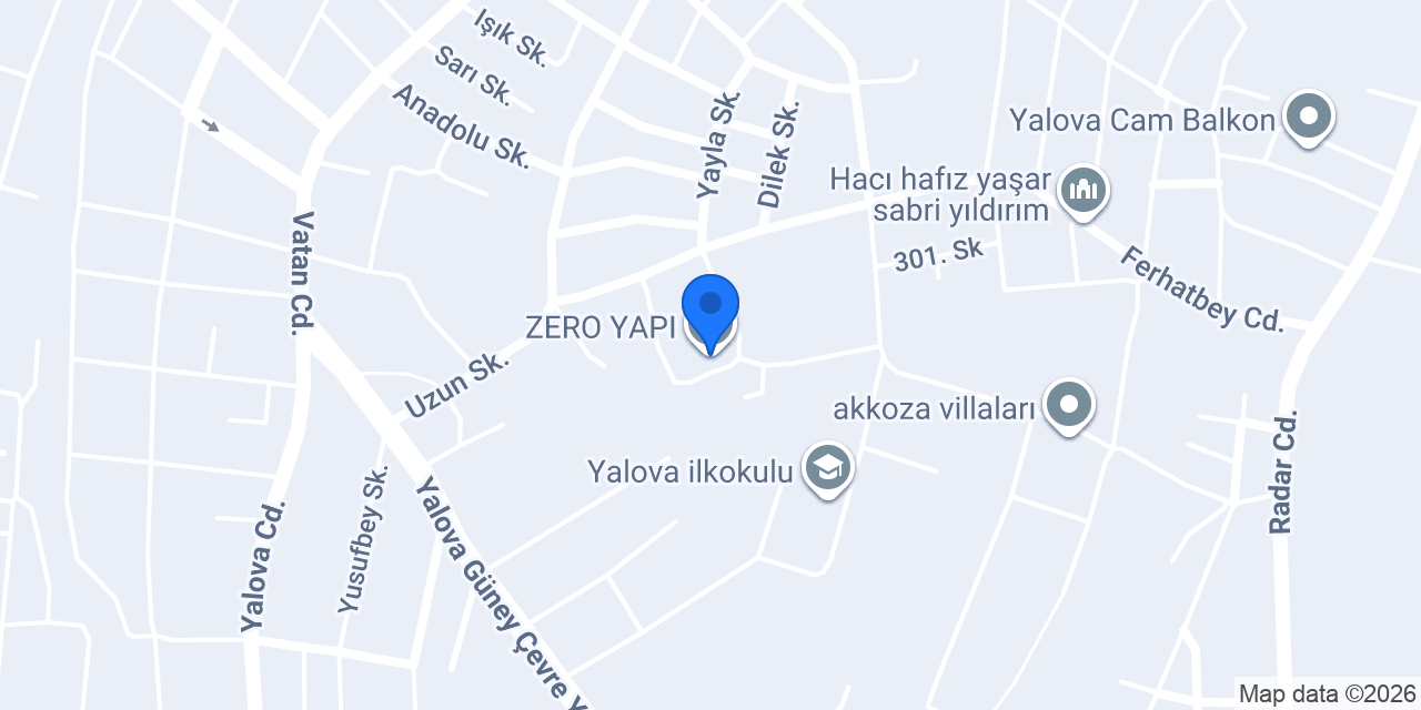 ZERO YAPI konumu