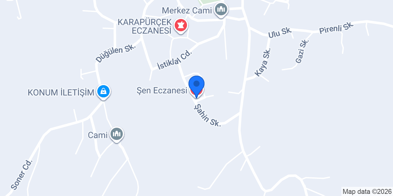 Şen Eczanesi konumu