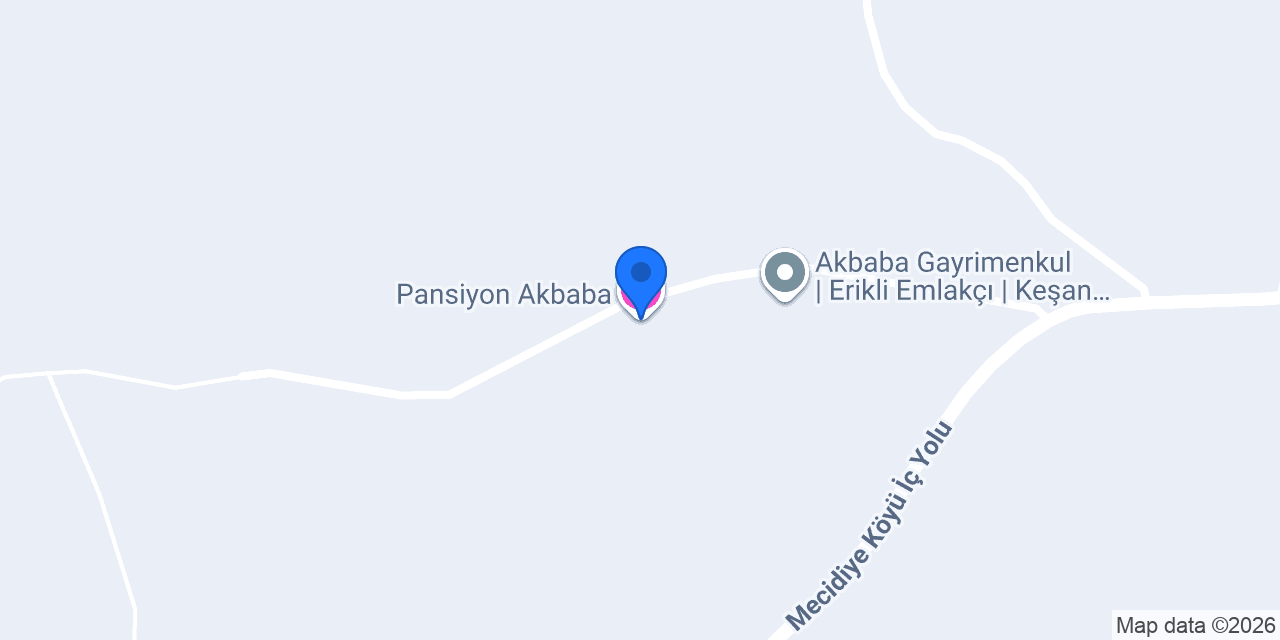 Pansiyon Akbaba konumu