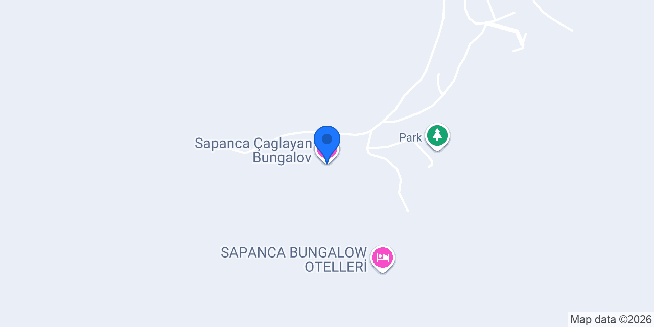 Sapanca Çaglayan Bungalov konumu