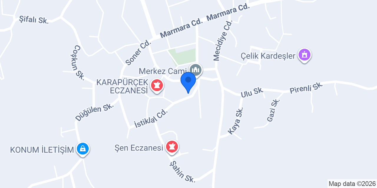 Eca Servisi Karapürçek konumu