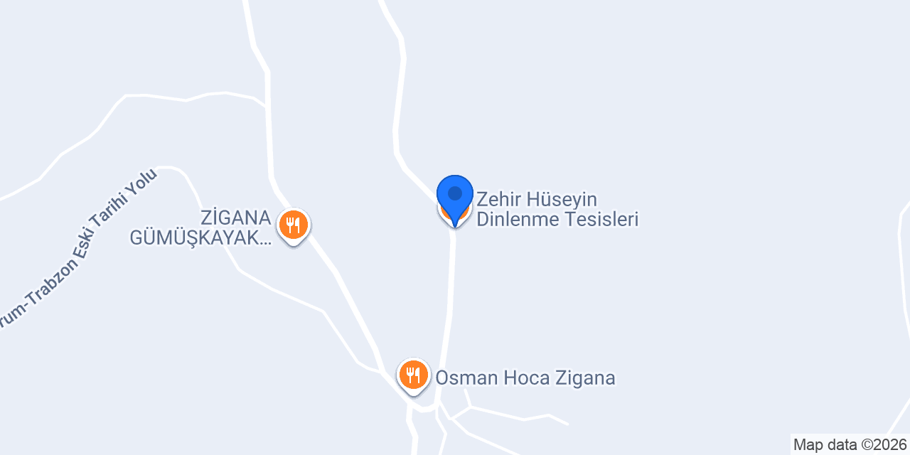 Zehir Hüseyin Dinlenme Tesisleri konumu
