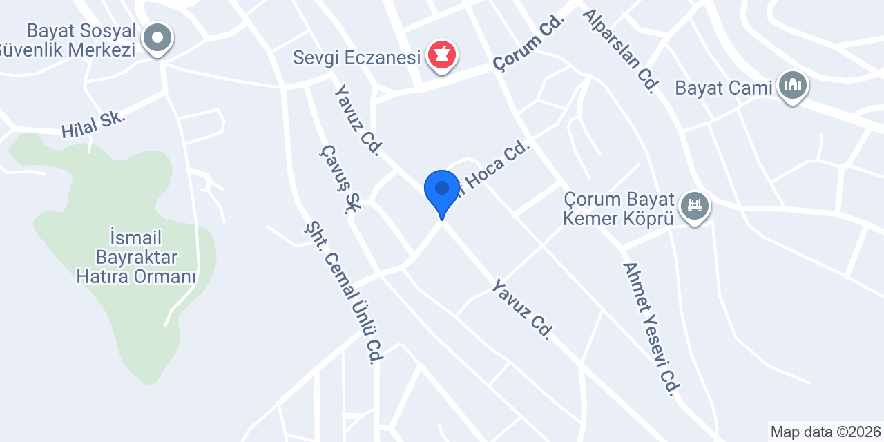 Bayat Su İdaresi konumu