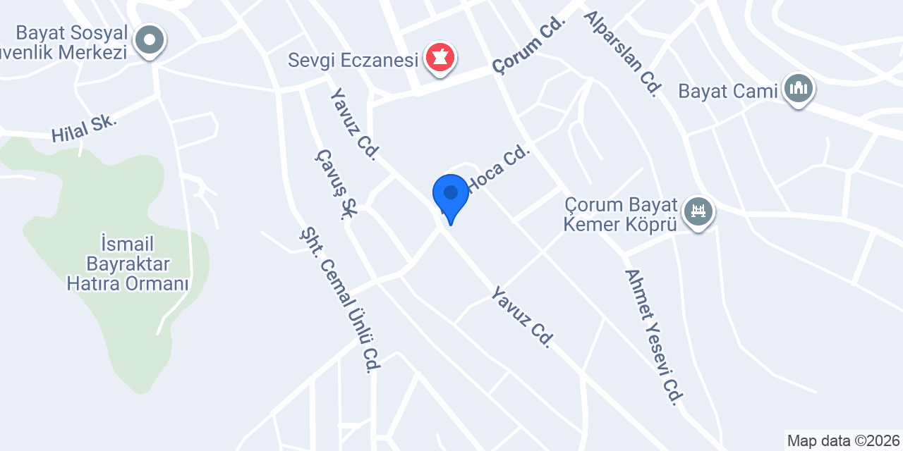 Bayat İlçe Emniyet Amirliği konumu
