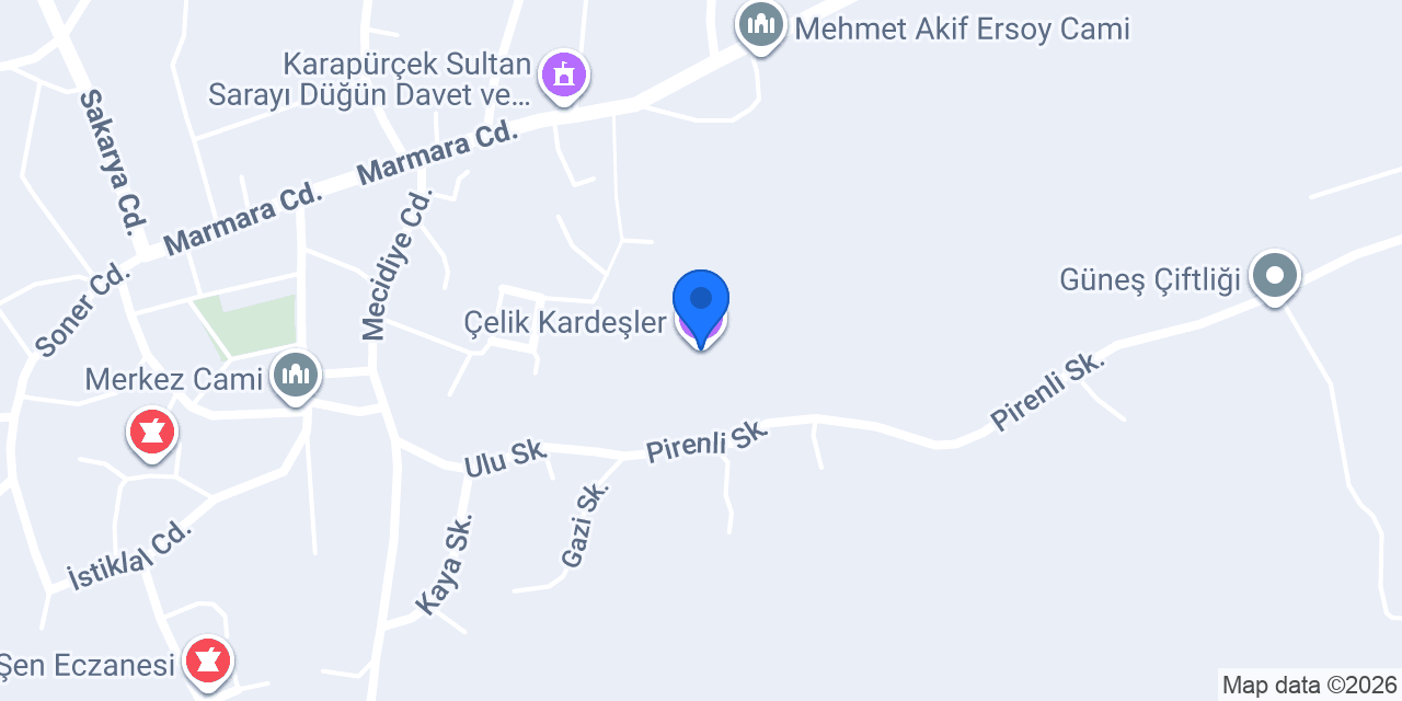 Çelik Kardeşler konumu