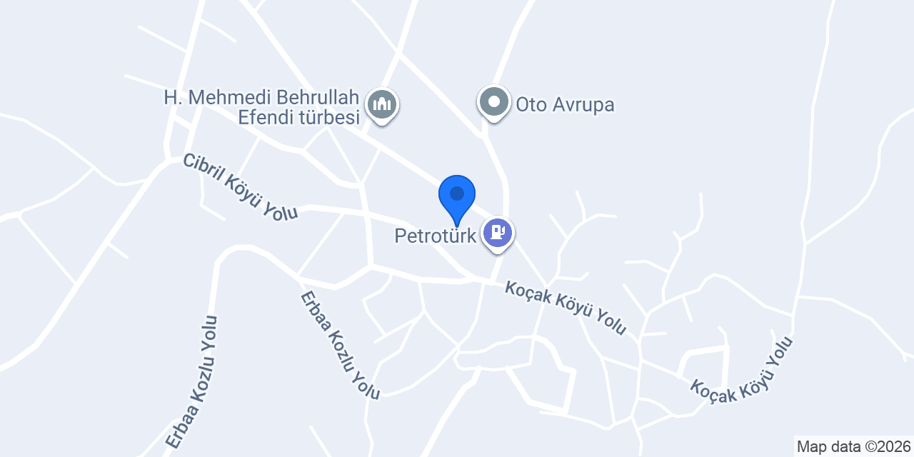 Erbaa Koçak Ortaokulu konumu