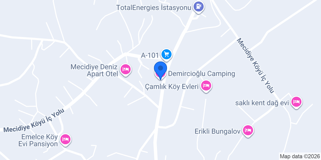 Demircioğlu Camping konumu