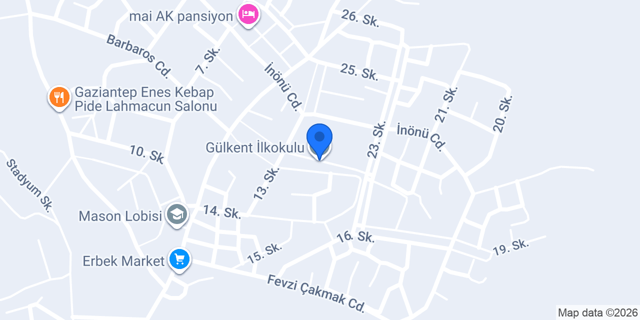 Gülkent İlkokulu konumu