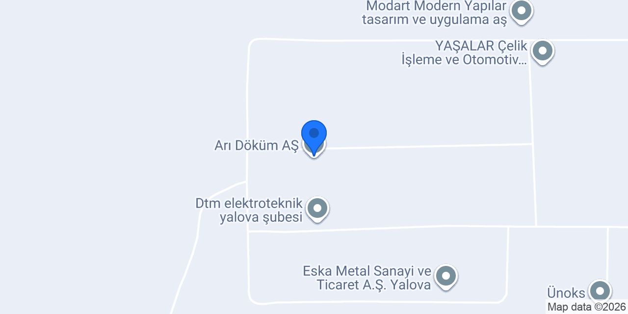 Arı Döküm AŞ konumu