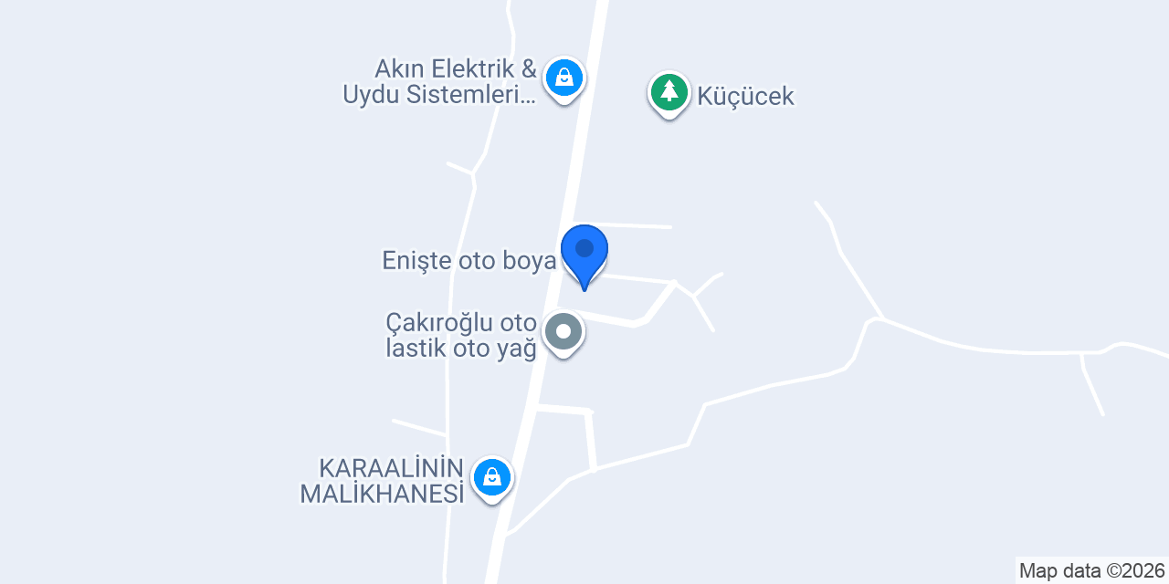 Enişte oto boya konumu