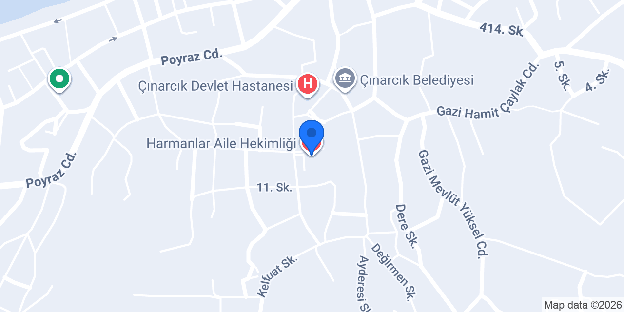 Harmanlar Aile Hekimliği konumu