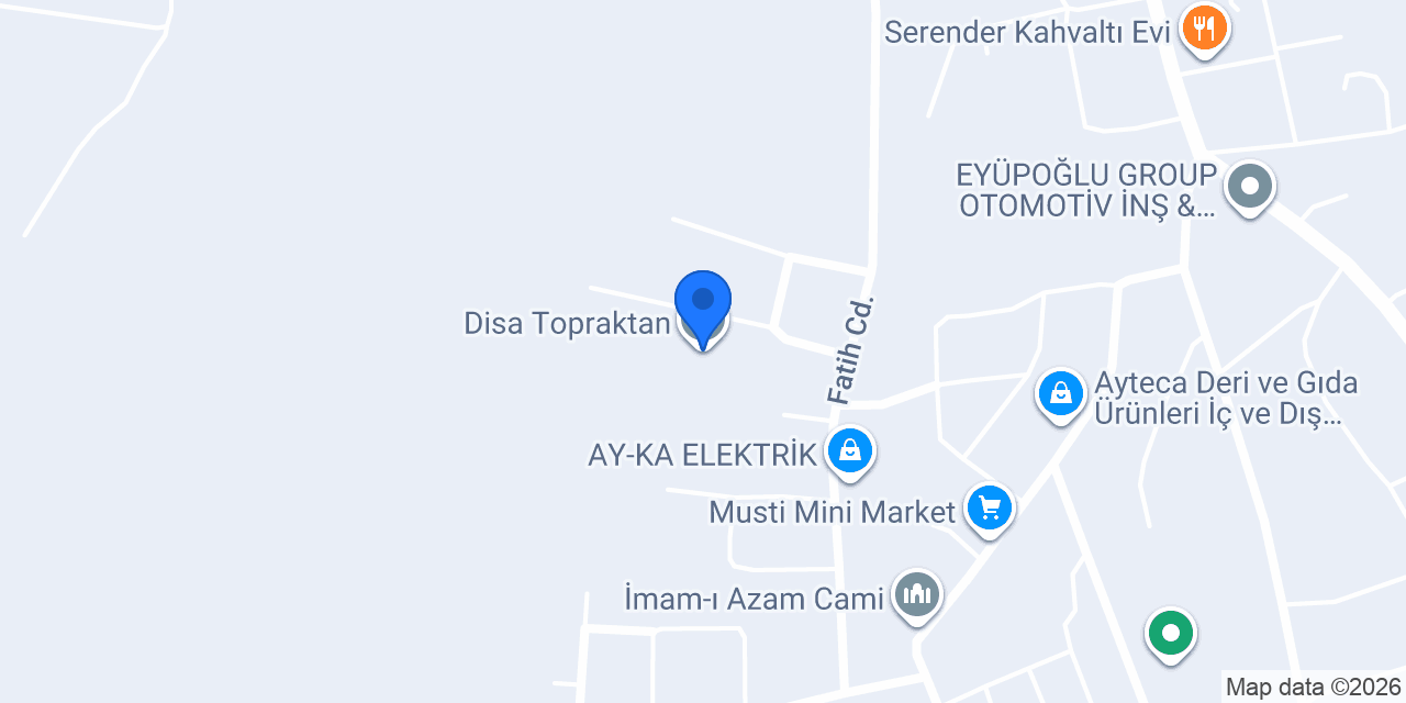 Disa Topraktan konumu